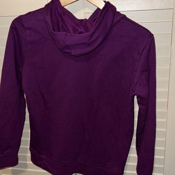 Cabelas Sweater Hoodie Teens Extra Large Purple Pockets Pull on Hooded Outdoor - Picture 4 of 4